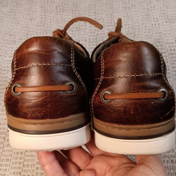 Johnston & Murphy men's 'McGuffey' Plain Toe memory foam derby shoes sz 9.5 M - Picture 8 of 16